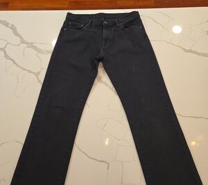 UJ Mens Slim Straight Black Jeans Size 31